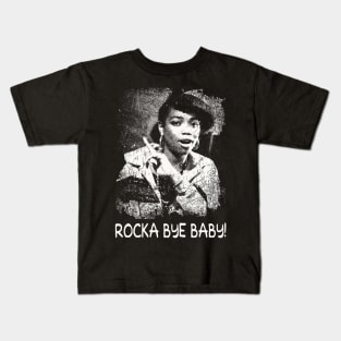 Retro Art Rocka Bye Baby Kids T-Shirt